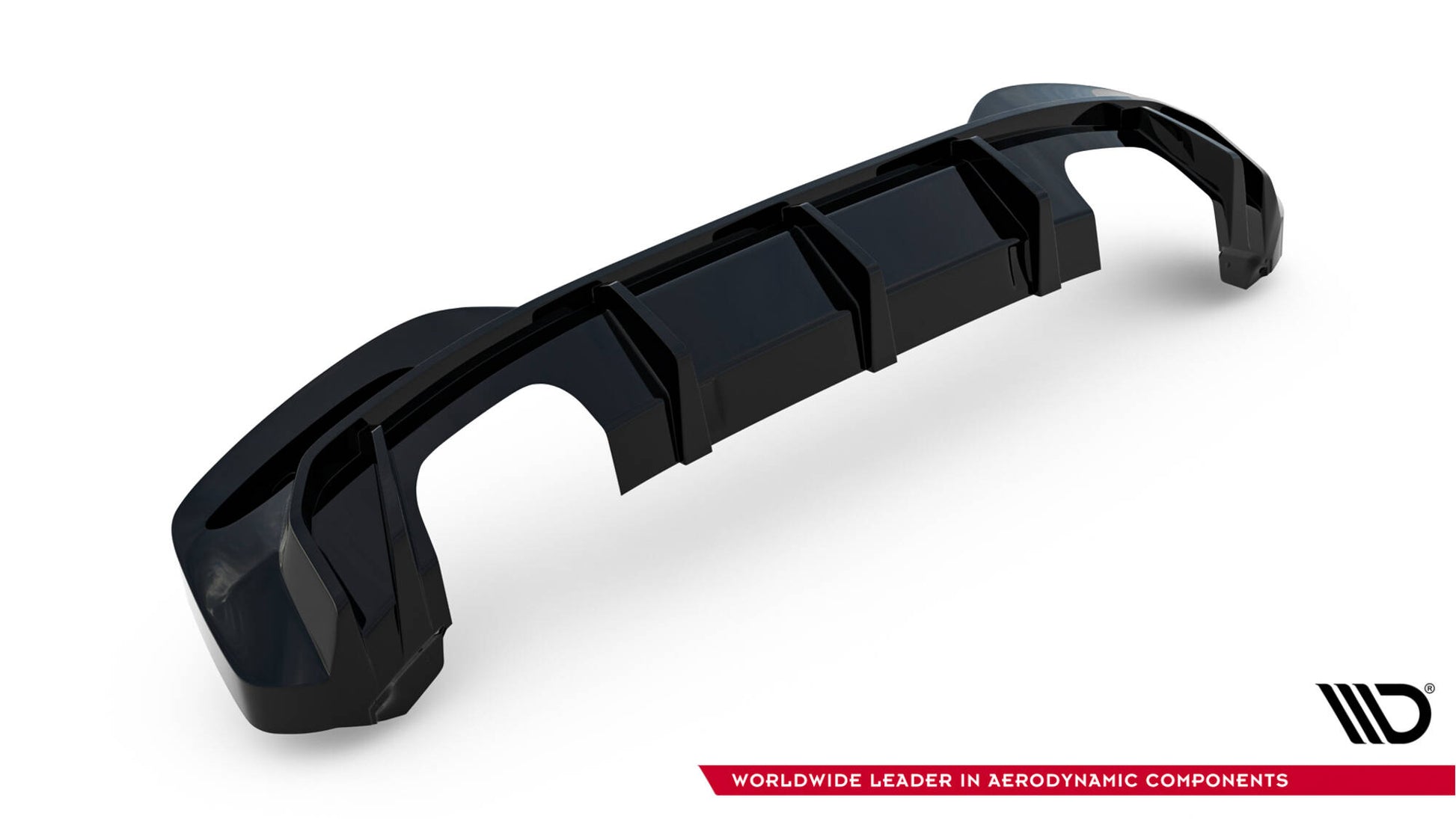 Diffusor Heck Ansatz V.3 für BMW 1er M-Paket / M140i F20 Facelift (Doppelauspuff li. re.)