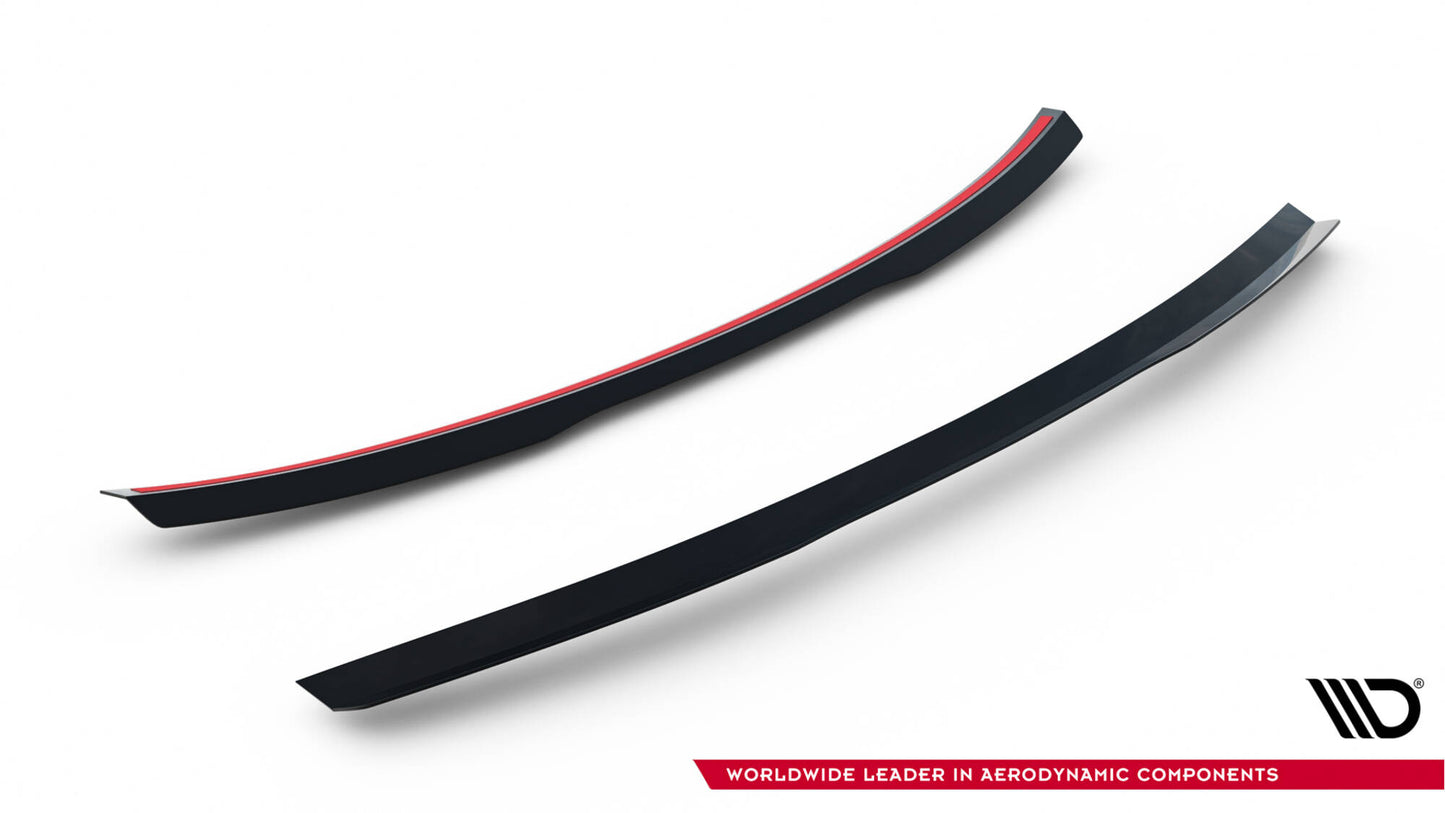 Spoiler CAP für Audi A7 / S7 / A7 S-Line C7 / C7 Facelift schwarz Hochglanz