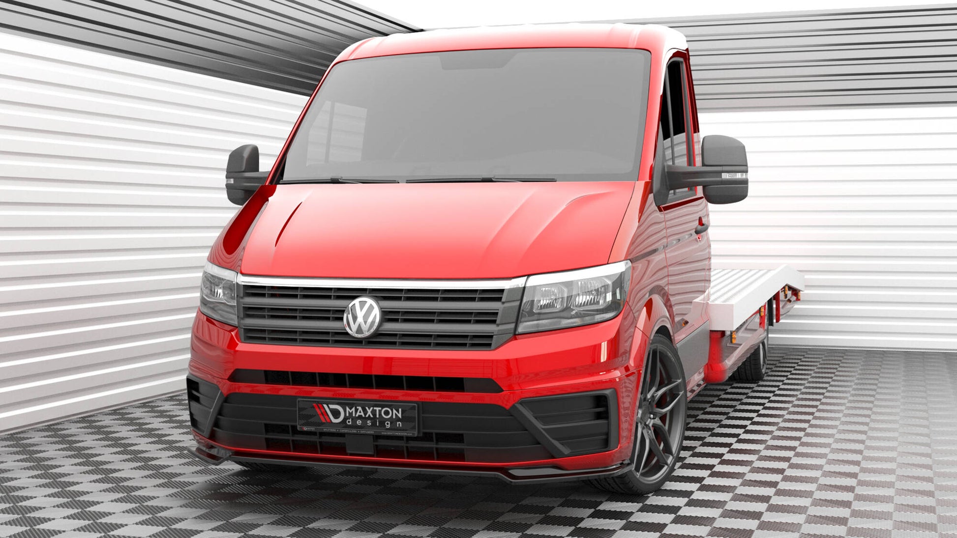 Front Ansatz V.2 für VW Crafter Mk2 schwarz Hochglanz