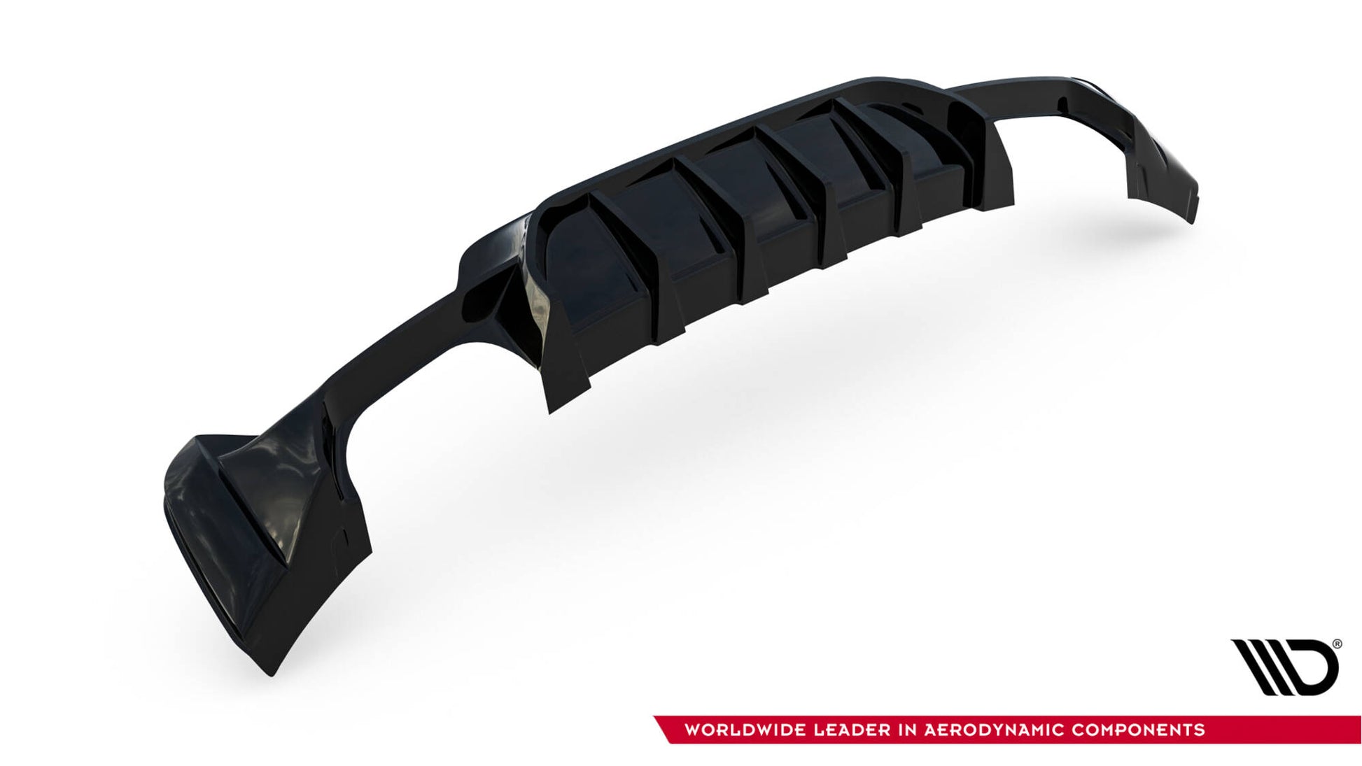 Diffusor Heck Ansatz für BMW 4er Coupe / Gran Coupe / Cabrio M-Paket F32 / F36 / F33 (Doppelauspuff li. re.)
