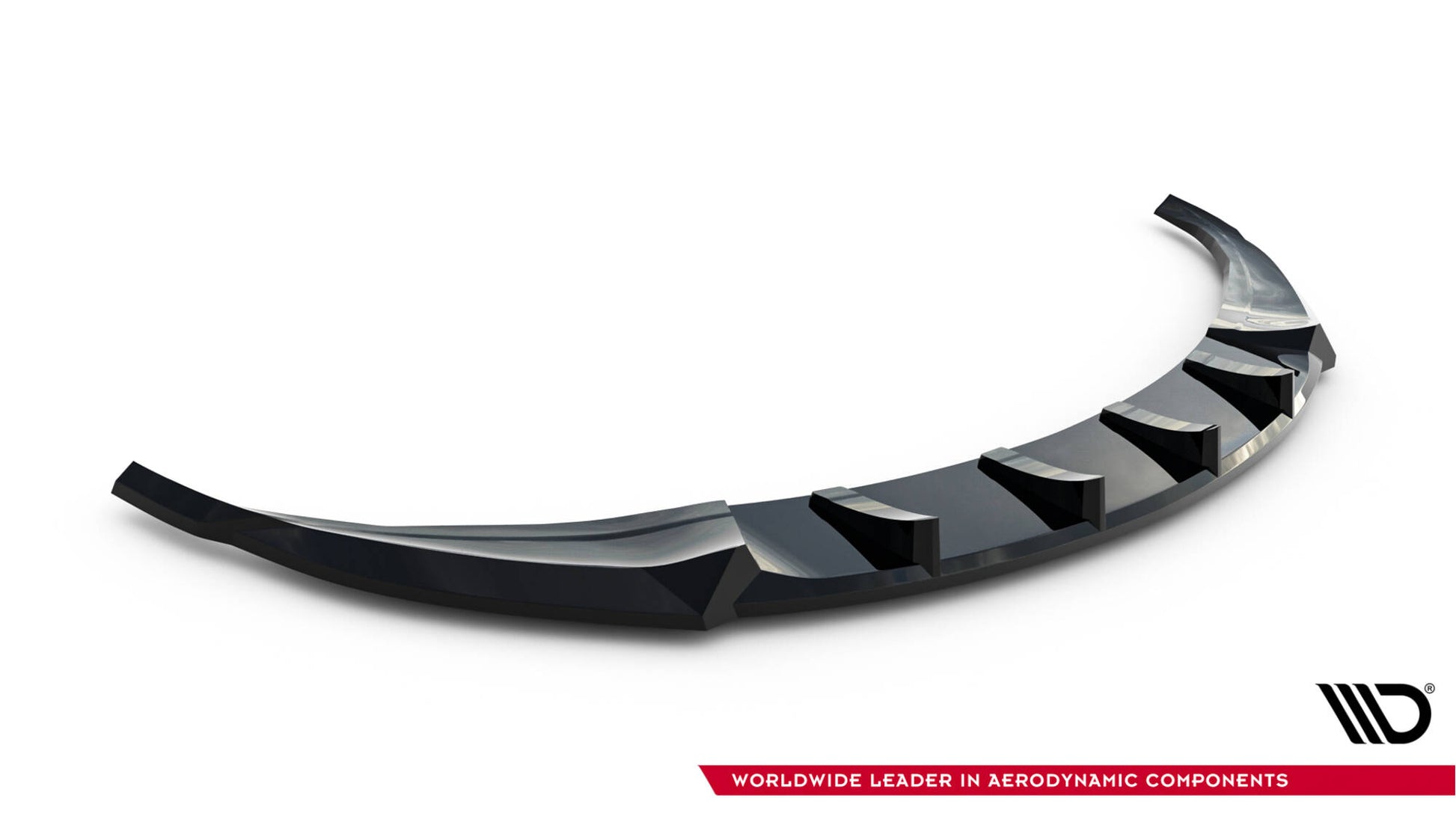 Front Ansatz V.2 für Tesla Model 3 Performance Mk1 Facelift schwarz Hochglanz