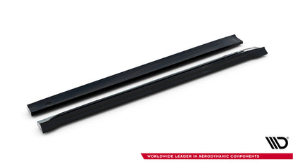 Seitenschweller Ansatz für Porsche Macan T / GTS Mk1 Facelift 2   schwarz Hochglanz