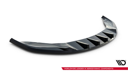 Front Ansatz V.3 für Tesla Model S Plaid Mk1 Facelift schwarz Hochglanz