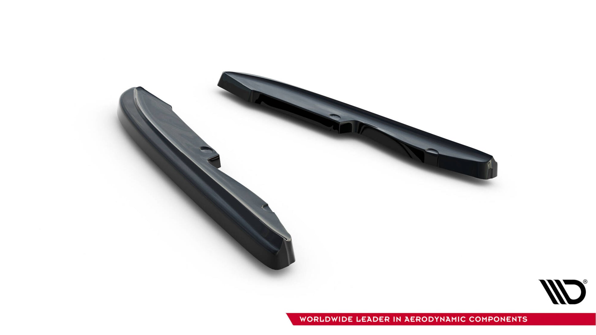 Heck Ansatz Flaps Diffusor für BMW 3er E90 M Paket schwarz Hochglanz