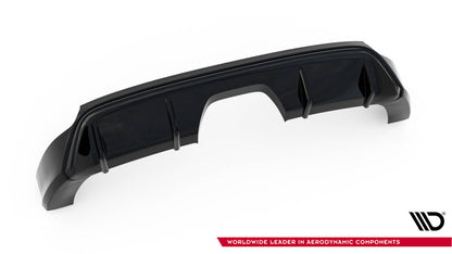 Diffusor Heck Ansatz für Ford Focus ST Mk3 FL (RS-Look) schwarz Hochglanz