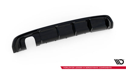 Diffusor Heck Ansatz für Audi A3 S-Line Sportback 8V (Ausführung mit einseitigem Doppelauspuffendrohr)