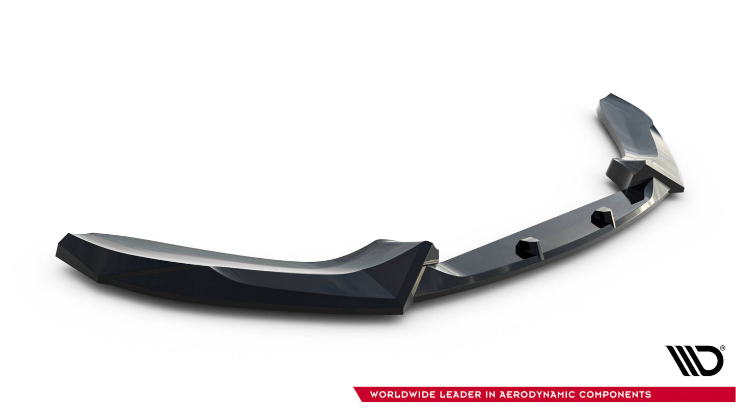 Front Ansatz V.5 für BMW 1er M-Paket / M140i F20 Facelift schwarz Hochglanz