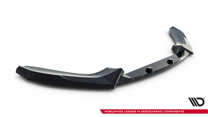 Front Ansatz V.5 für BMW 1er M-Paket / M140i F20 Facelift schwarz Hochglanz