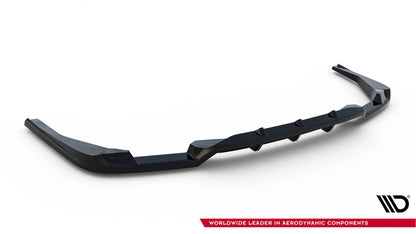 Mittlerer Cup Diffusor DTM Look Heck Ansatz V.2 für BMW X4 M-Paket G02 Facelift schwarz Hochglanz
