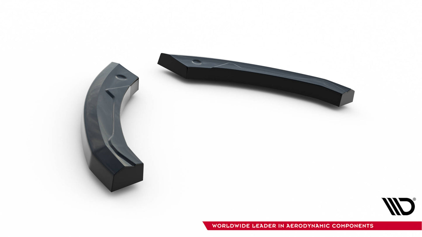 Heck Ansatz Flaps Diffusor für RENAULT MEGANE 3 RS schwarz Hochglanz