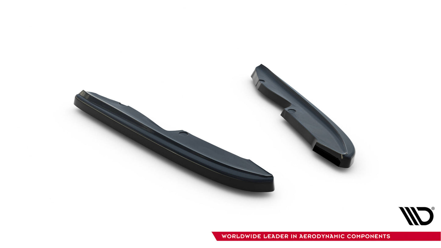 Heck Ansatz Flaps Diffusor für BMW 3er E90 M Paket schwarz Hochglanz