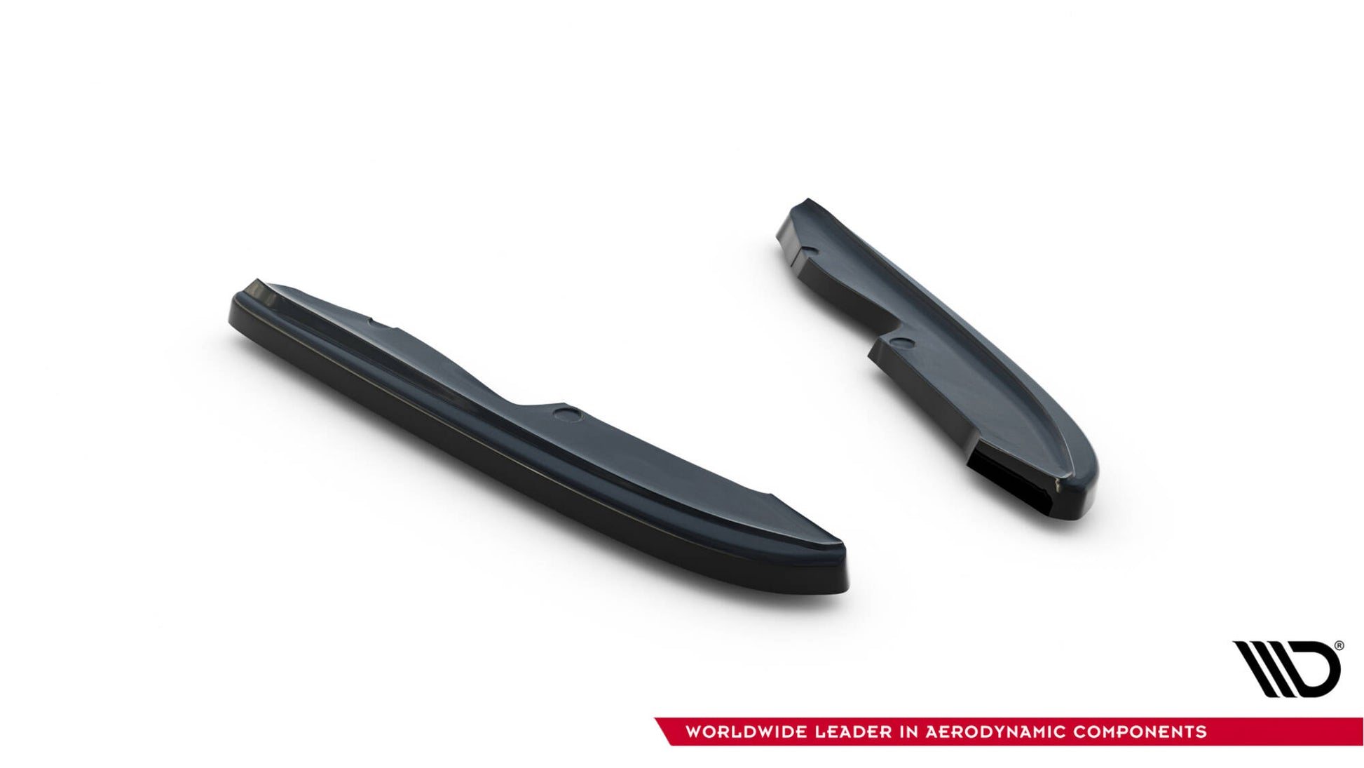 Heck Ansatz Flaps Diffusor für BMW 3er E90 M Paket schwarz Hochglanz