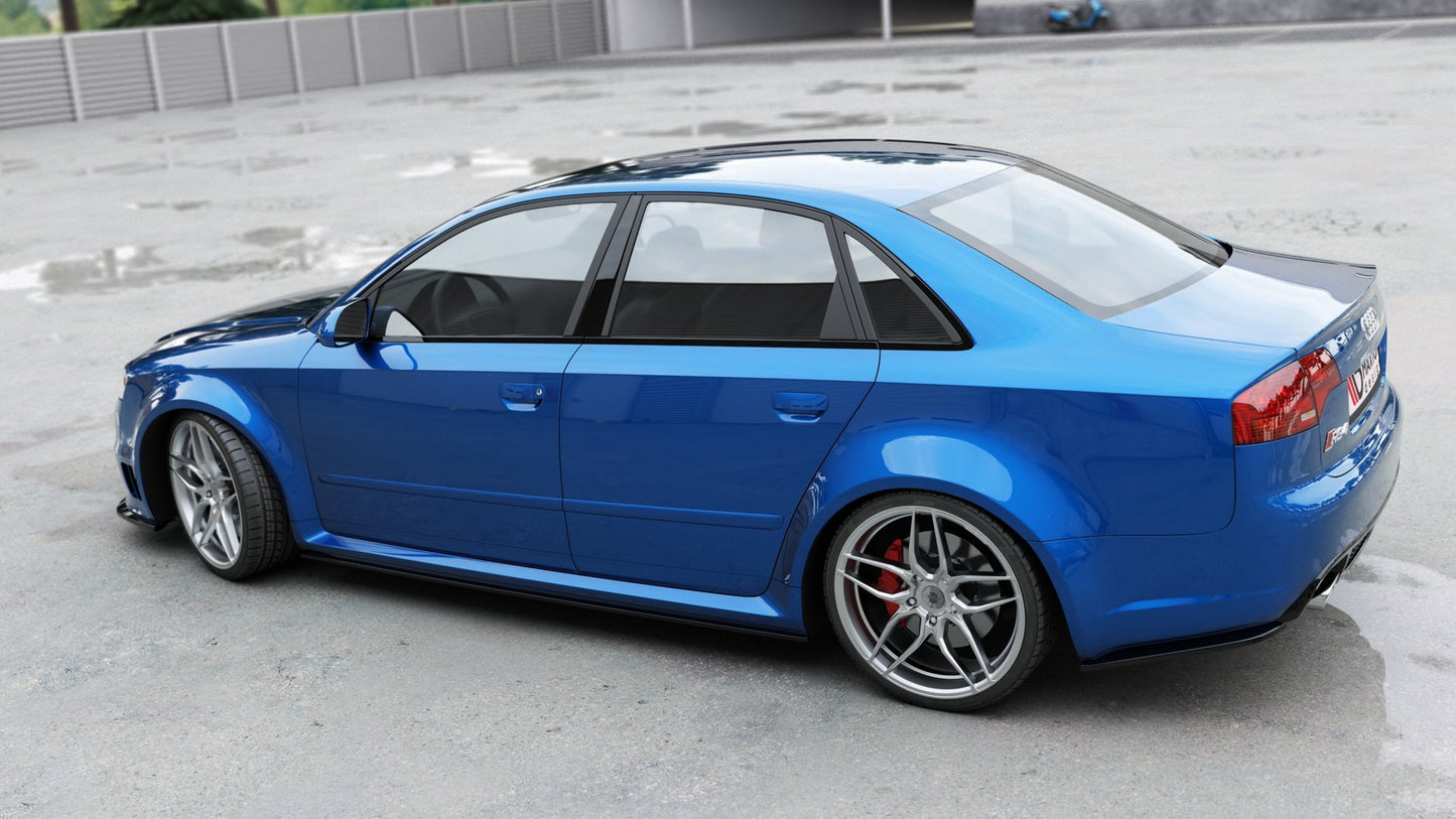 Seitenschweller Ansatz für Audi RS4 B7 Carbon Look