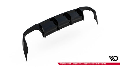 Diffusor Heck Ansatz für Cupra Leon ST Mk1 schwarz Hochglanz