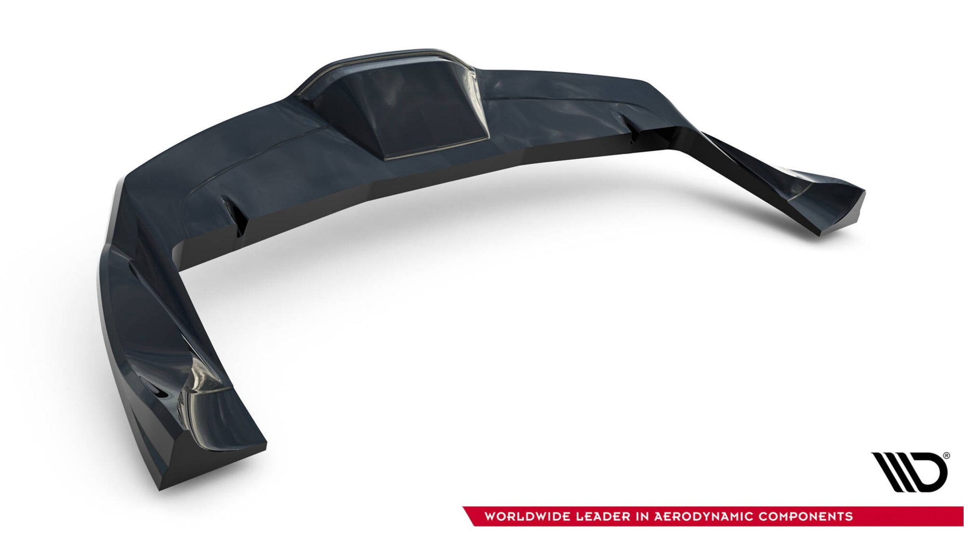 Mittlerer Cup Diffusor DTM Look Heck Ansatz V.2 für Tesla Model X Mk1 Facelift schwarz Hochglanz