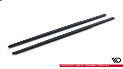 Seitenschweller Ansatz für V.3 für Ford Focus ST / ST-Line Mk4 Facelift schwarz Hochglanz