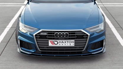 Front Ansatz V.2 für Audi A6 S-Line / S6 C8 / C8 Facelift schwarz Hochglanz