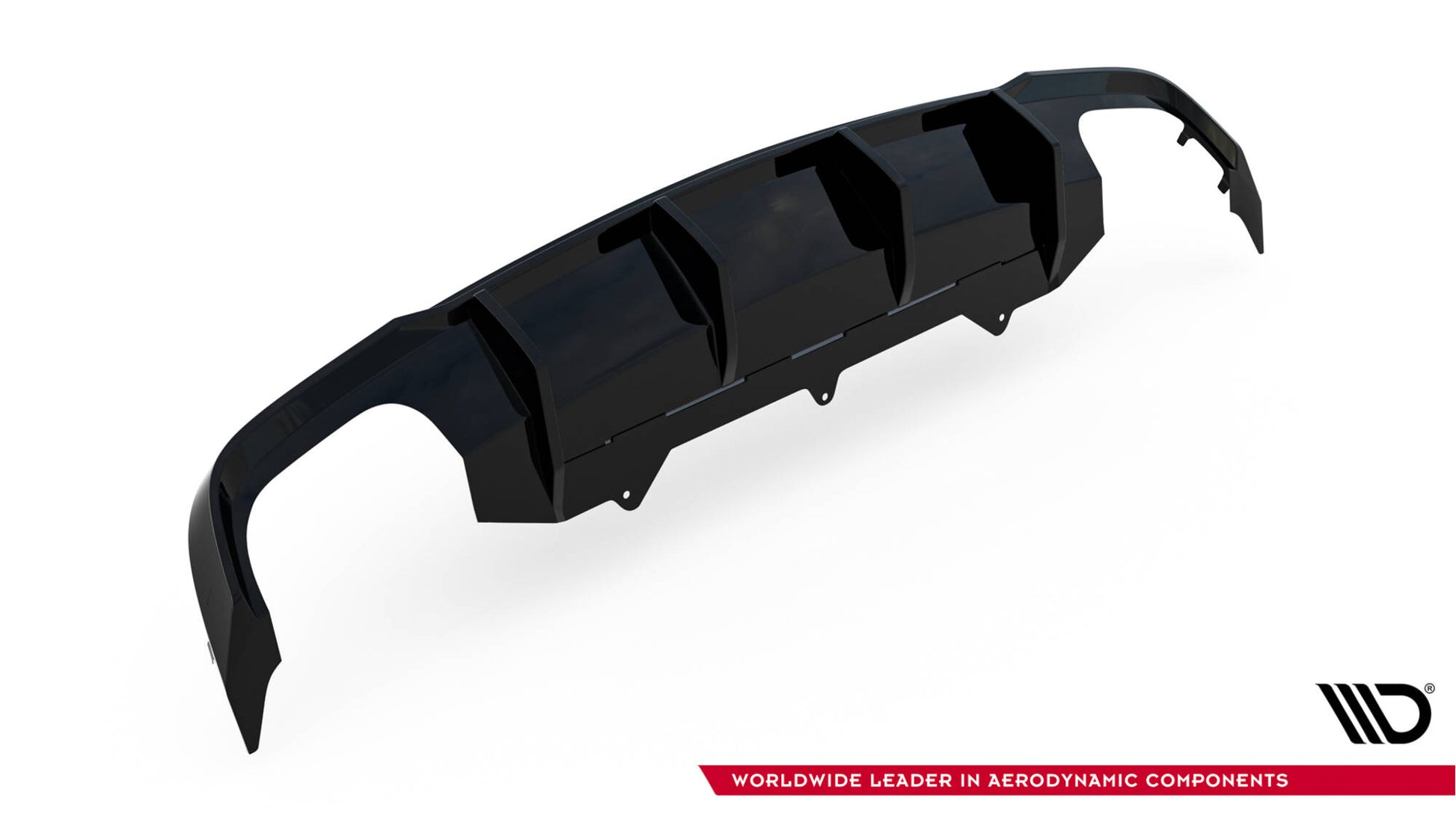 Diffusor Heck Ansatz V.2 für Audi A6 / A6 C7 S-line/ S6 C7 Facelift schwarz Hochglanz