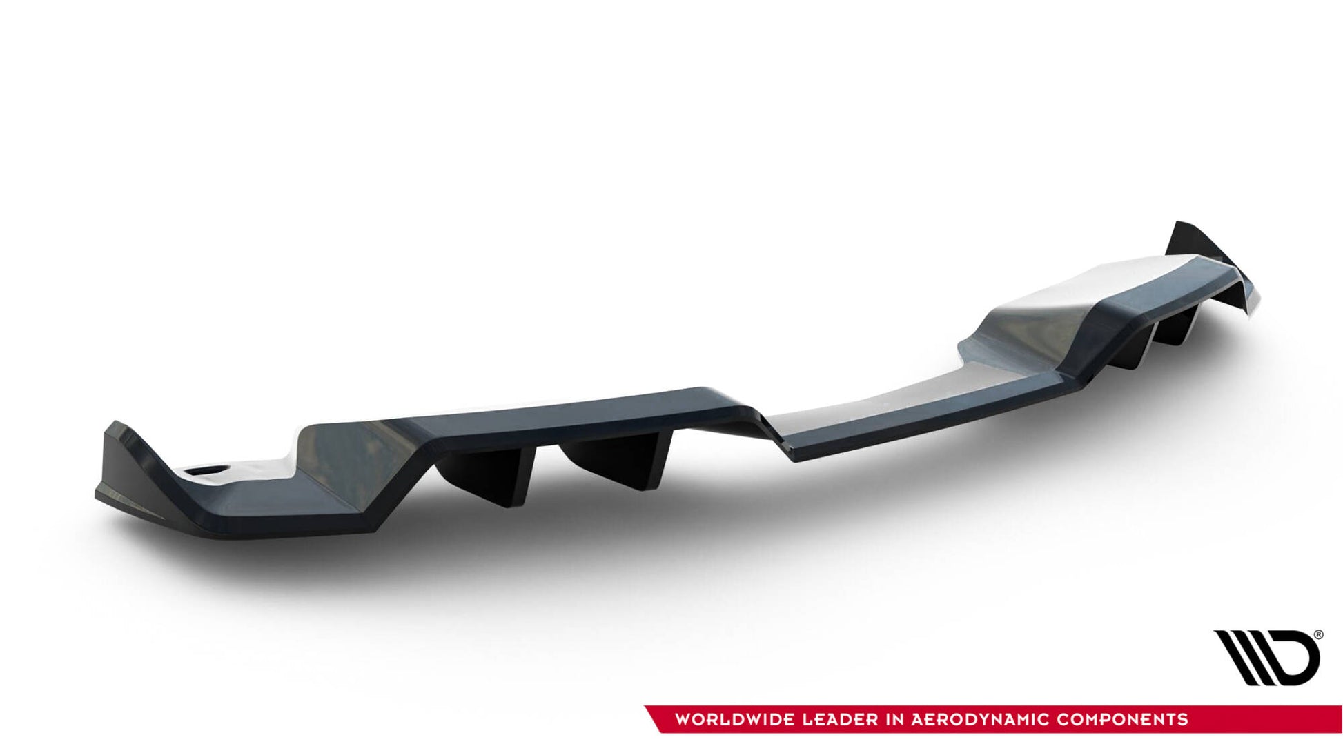 Mittlerer Diffusor Heck Ansatz DTM Look für Chevrolet Corvette C7 schwarz Hochglanz