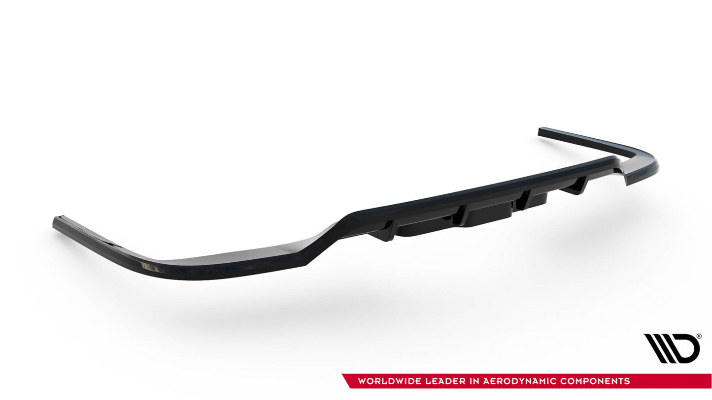 Mittlerer Cup Diffusor DTM Look Heck Ansatz für VW Multivan Long T7 schwarz Hochglanz