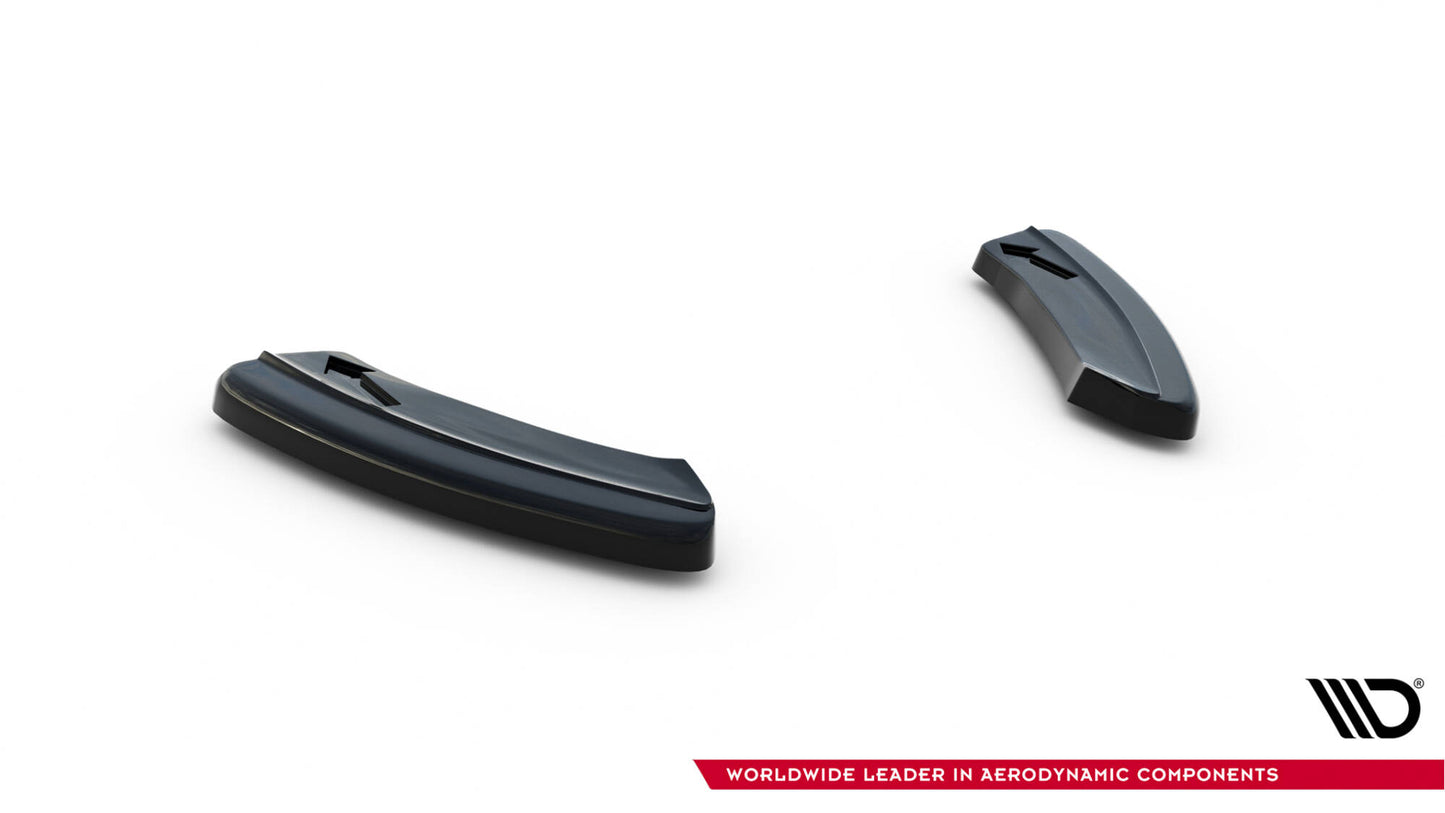 Heck Ansatz Flaps Diffusor für VW Golf Hatchback R / R-Line Mk7 Facelift schwarz Hochglanz