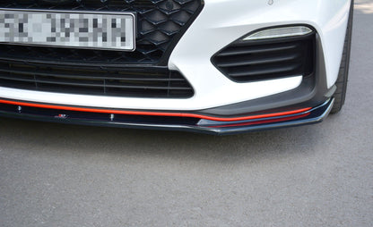 Front Ansatz V.1 für HYUNDAI I30 Mk3 N  schwarz Hochglanz