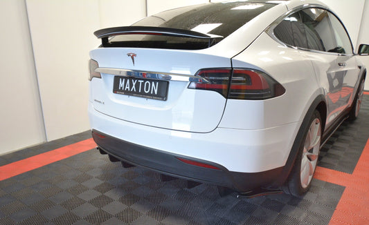 Diffusor Heck Ansatz für TESLA MODEL X schwarz Hochglanz