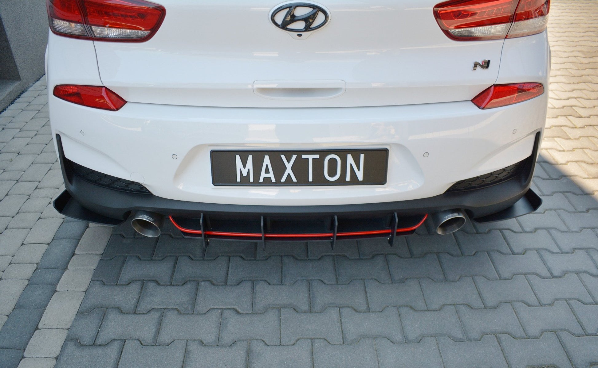 Diffusor Heck Ansatz für Heckschürze für HYUNDAI I30 Mk3 N
