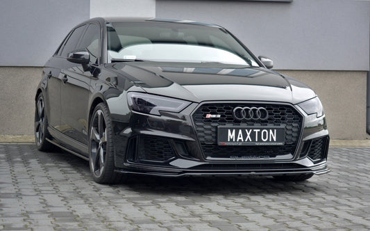 Front Ansatz V.2 für Audi RS3 8V FL Sportback schwarz Hochglanz