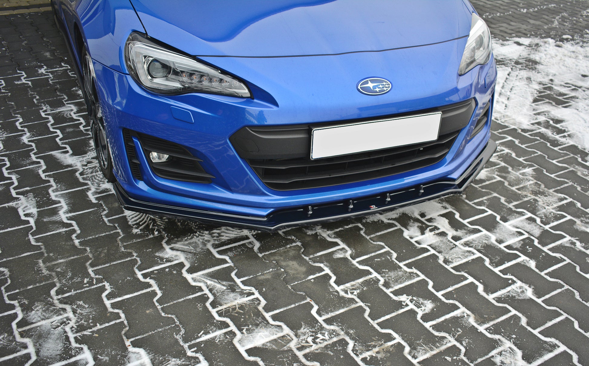 Front Ansatz V.1 für Subaru BRZ Mk1 Facelift schwarz Hochglanz