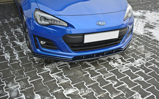 Front Ansatz V.1 für Subaru BRZ Mk1 Facelift schwarz Hochglanz