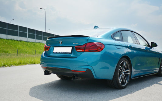 Spoiler CAP für BMW 4er Gran Coupe Standard / M-Paket F36 / F36 Facelift schwarz Hochglanz