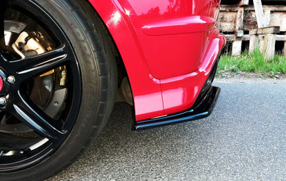Heck Ansatz Flaps Diffusor für HONDA CIVIC VIII TYPE-R GP schwarz Hochglanz