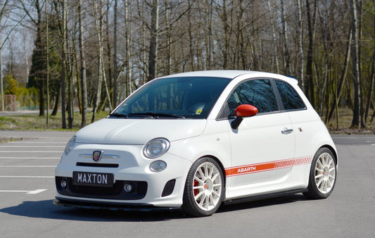 Seitenschweller Ansatz für Abarth  500 Mk1 schwarz Hochglanz