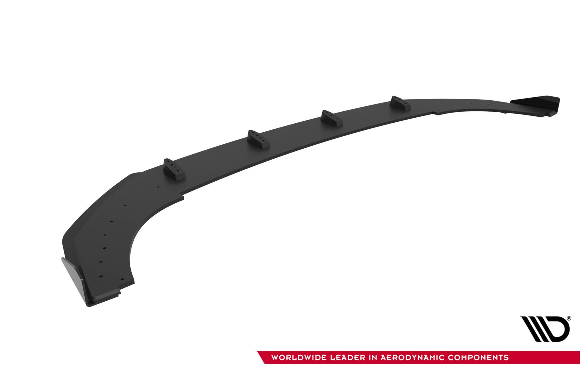Street Pro Front Ansatz + Flaps für VW Golf GTI Clubsport Mk8 Facelift schwarz Hochglanz