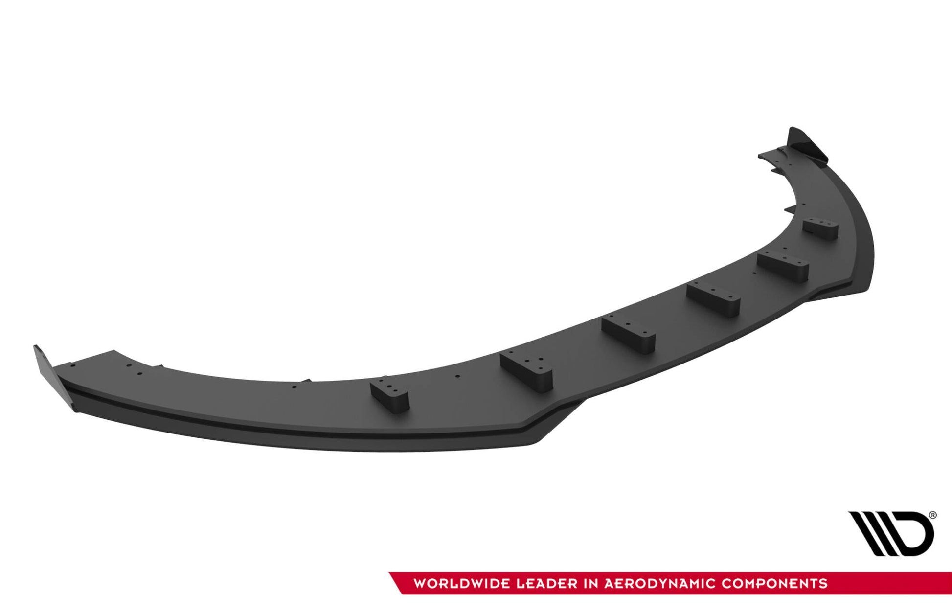Street Pro Front Ansatz + Flaps für Audi TT S / TT S-Line 8J Facelift schwarz Hochglanz