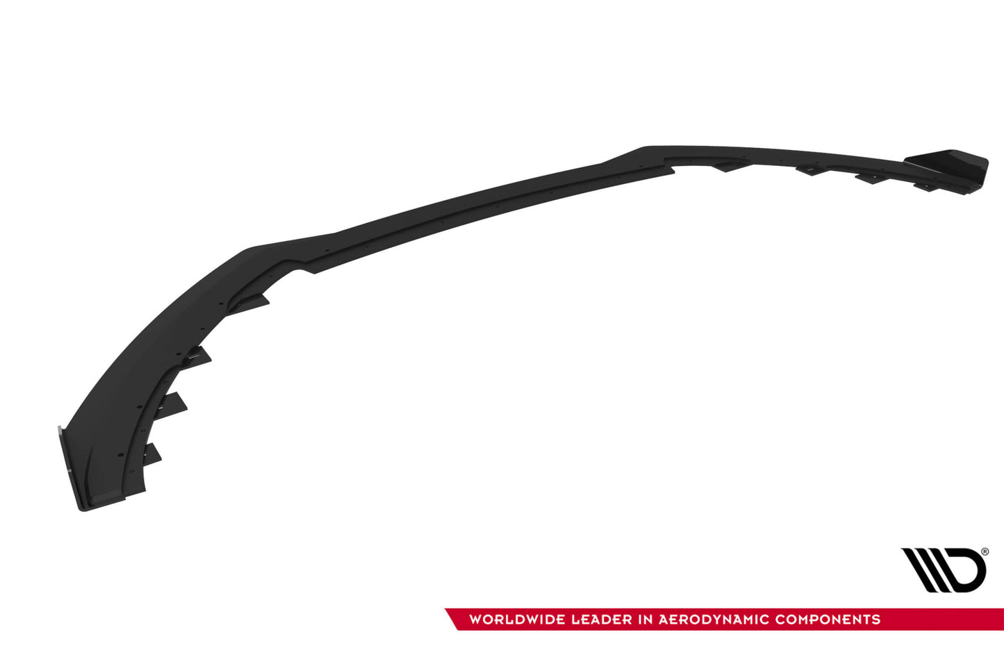 Street Pro Front Ansatz + Flaps für Ford Focus ST Mk3 Facelift schwarz Hochglanz