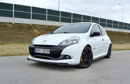 Front Ansatz V.1 für RENAULT CLIO MK3 RS FACELIFT schwarz Hochglanz