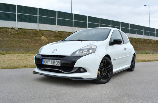 Front Ansatz V.1 für RENAULT CLIO MK3 RS FACELIFT schwarz Hochglanz