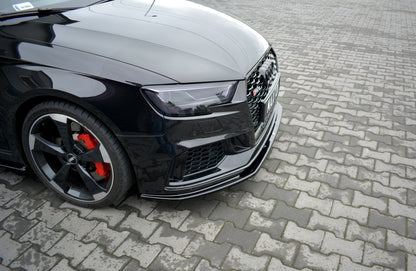 Front Ansatz V.1 für Audi RS3 8V FL Sportback schwarz Hochglanz