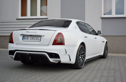 Seitenschweller Ansatz für MASERATI QUATTROPORTE MK5 FACELIFT schwarz Hochglanz