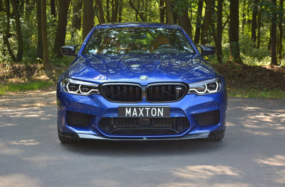 Front Ansatz V.1 für BMW M5 F90 schwarz Hochglanz