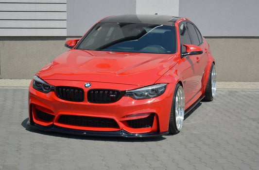 Front Ansatz für BMW M3 F80  schwarz Hochglanz