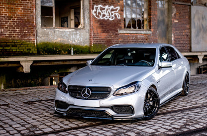 Seitenschweller Ansatz für Mercedes-Benz E63 AMG / AMG-Line Limousine W212 Facelift schwarz Hochglanz