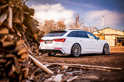 Diffusor Heck Ansatz + Endrohre für Audi A6 S-Line / S6 C8 / C8 Facelift