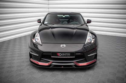 Front Ansatz V.2 für Nissan 370Z Nismo Facelift schwarz Hochglanz