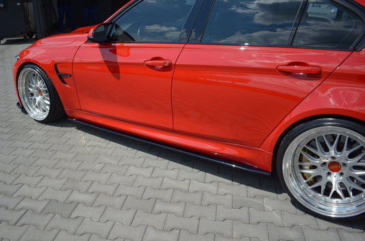 Seitenschweller Ansatz für BMW M3 F80 schwarz Hochglanz