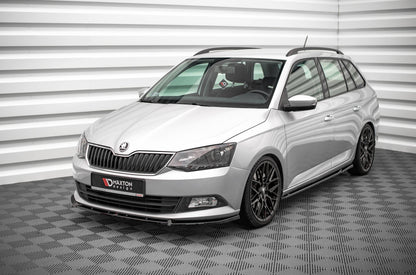 Seitenschweller Ansatz für Skoda Fabia Mk3 schwarz Hochglanz