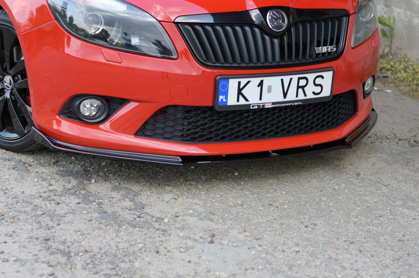 Front Ansatz für Skoda Fabia RS Mk2 schwarz matt