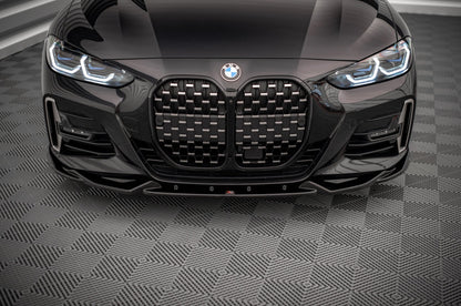 Front Ansatz V.2 für BMW 4er M-Paket / M440i G22 / G23 / G22 Facelift / G23 Facelift schwarz Hochglanz
